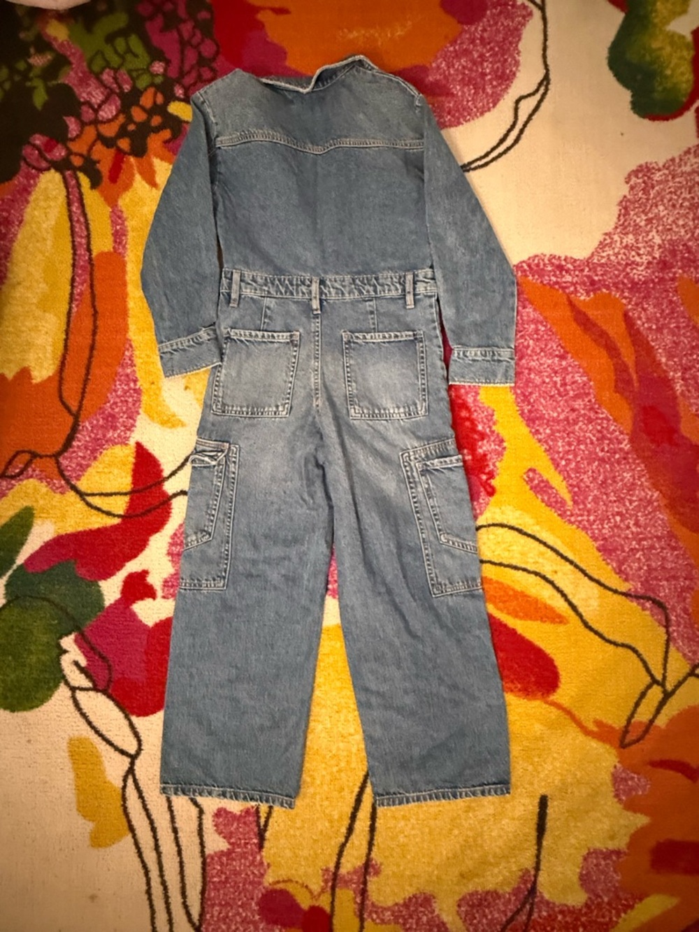 Zara Kids Denim Utility Jumpsuit - Picture 8 of 10